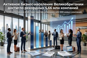 Бизнес-население Великобритании достигло исторического рекорда в 5,66 млн активных компаний.